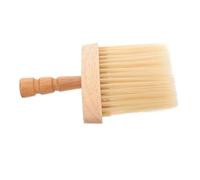 FIXOSHEE Brosse de Barbier à Poils Durs avec Manche Bois Brosse de Nettoyage pour Salon Balayette de Cou Multifonction pour Homme pour Cheveux et Poils