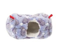 FIXOSHEE Cachette Maison en Peluche Chaude pour Hamster Et Chinchilla, Nid Douillet pour Petits Animaux, Taille Moyenne, Intérieur Hiver, Accessoire pour Rongeurs Et Compagnons Câlins