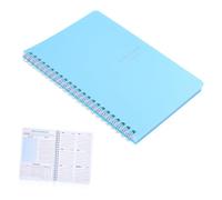 FIXOSHEE Cahier Spiral Ligné Campus Design Simple et Élégant Papier PP Carnet de Notes Hebdomadaire Facile à Feuilleter Pour Étudiants et Bureaux