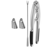 FIXOSHEE Casse-Noix Portable en Acier Inoxydable Pince à Noix Multifonction pour Ouvrir Noix Noisettes et Macadamia Petit et Léger Accessoire Cuisine Pratique et Solide