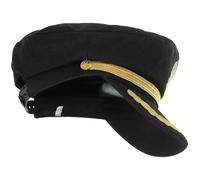 FIXOSHEE Chapeau De Capitaine Marin Garçon Et Filles 54 Cm Coton Brodé Noir Accessoire Costume Cosplay Bal Masqué