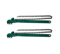 FIXOSHEE Clé à Chaîne à Cliquet 12 Pouces Lot de 2 en Acier Carbone Robuste Clé pour Antidérapante Outil Polyvalent pour Filtre à Eau et Entretien Automobile