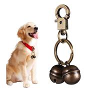 FIXOSHEE Cloche Laiton Robuste pour Collier de Chien avec Pendentif Sonnant Accessoire de Sécurisé et Charme pour Animaux de Compagnie Attache Facile avec Clair Agréable pour Dressage et