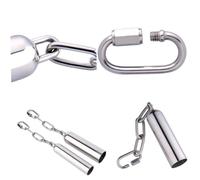 FIXOSHEE Cloche Suspendue Acier Inoxydable pour Jouet Perroquet Et Écureuil Jouet Pet pour Grands Oiseaux Petite