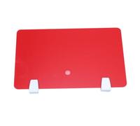 FIXOSHEE Cloison Bureau Acrylique Rouge Pratique Panneau Partition Bureau Facile à Installer Réduit Distractions Au Travail