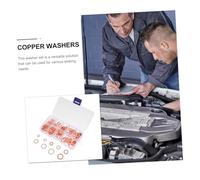FIXOSHEE Coffret de Rondelles Détanchéité Cuivre Joint Bague pour Bouchon de Vidange Dhuile Rondelles Plates Résistantes Antifuite pour Mécanique et Automobile