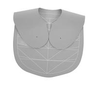 FIXOSHEE Collier Guide Coupe Cheveux Silicone Gris Tour de Cou Allongé et Large Anti-chute Cape de Protection Coiffure pour Salon et Coiffeur Professionnel