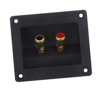 FIXOSHEE Connecteurs de Bornier Double à Ressort pour Boîte de Haut-Parleur Voiture Terminal de Liaison Audio Fiable pour Câble de Chaînes Stéréo et Enceintes Cupule de Bornes pour