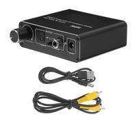 FIXOSHEE Convertisseur Audio Optique-Numérique vers Analogique Compact Câble USB et Coaxial Adaptateur Optique Analogique pour Système Audio Voyage et Maison Haute Fidélité Sonore