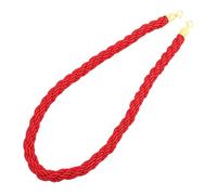 FIXOSHEE Corde de Barrière Tressée Haute Résistance avec Crochet Doré pour Contrôle des Foules Intérieur et Extérieur Séparation Files Dattente pour Théâtres Hôtels et Expositions