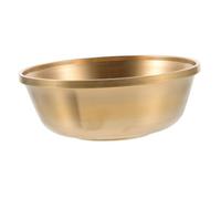 FIXOSHEE Coupe Métal Bouddhiste Bol Eau Lisse pour Temple Usage Décoratif et Pratique Finition Polie sans Bavure Accessoire Multi-usage pour Maison et Bureau
