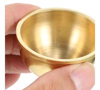 FIXOSHEE Coupe Offrande Cuivre Doré pour Temple Bouddhiste Petit Gobelet Sacré pour Rituel Eau Accessoire de Méditation et Autel Sans Odeur et Écologique
