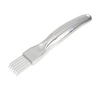 FIXOSHEE Couteau de Précision Acier Inoxydable Trancheur Multifonction pour Oignons Verts et Coupe Légumes Sécurisé pour Cuisine Maison