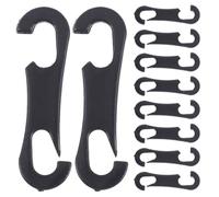 FIXOSHEE Crochets pour Housses de Siège Auto en Plastique Lot de 100 Pièces Crochets Plats Deux Extrémités Fixation Solide pour Pare-Soleil et Bâches Accessoires Pratiques pour