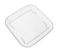 FIXOSHEE Cuisson Carrée Acier Inoxydable pour Friteuse Air Résistante Haute Température Rack Polyvalent pour Griller Vapeur et Rôtir Support Stable pour Légumes et Viandes