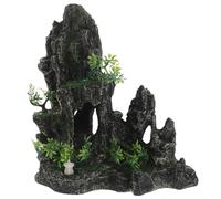 FIXOSHEE Décoration Aquarium Rocaille Résine Cachette pour Poissons et Crevettes Ornement Pierre Naturelle pour Aquarium Toutes Refuge Anti-Stress Aquatique Décor Montagne Réaliste