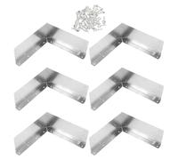 FIXOSHEE Déviateurs D'eau en Aluminium 6 Pièces pour Gouttières D'angle de Toit, Protège-gouttières Anti-éclaboussures, Protections Robustes Projections et Dégâts D'eau pour Toiture Maison