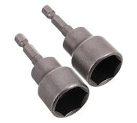 FIXOSHEE Douille Hexagonale Allongée Magnétique 19 X 65 Mm, Lot de 2 Pièces, Rallonge de Douille pour Tournevis Électrique, Outil de Construction pour Écrous à Oreilles et Projets