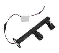 FIXOSHEE Éclairage LED pour Vitrine à Bijoux, 2 Têtes Noires 150 MM, Lumière Chaude, Faible Consommation d'Énergie, 95-265V, Projecteur Compact pour Étagères et Armoires