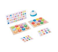 FIXOSHEE Éducatif Bois Jeu de Flèches Directionnelles pour Garçon Fille Sécurité avec Bords Arrondis Adapté Aux Petites Mains Cadeau pour Éveil et Apprentissage