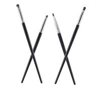 FIXOSHEE Ensemble 4 Pinceaux Eyeliner Précision T Série Poils de Martre Maquillage Yeux Femmes Usage Professionnel et Quotidien