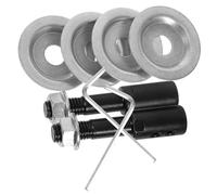 FIXOSHEE Ensemble de 2 Rallonges D'arbre de Meuleuse D'établi 8 Mm, Tige à Roue de Polissage en Acier Robuste 92 G, Accessoire Multifonction pour Meulage et Polissage Polyvalent,