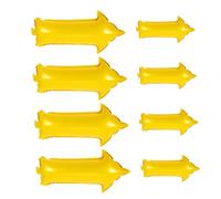 FIXOSHEE Ensemble de 8 Ballons Flèche Gonflables pour Fête 4 Ballons Aluminium Jaune Petite Taille Grosse Taille Décoration Anniversaire Mariage et Célébrations