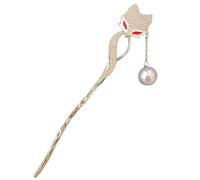 FIXOSHEE Épingle à Cheveux Métal Fox Design Vintage Barrette Chinoise Solide pour Chignon Femme Accessoire Coiffure Mariage et Quotidien