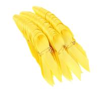 FIXOSHEE Épingles Ruban Sensibilisation Jaune Satin 100 Pièces Pour Accessoires Cheveux Et Actions De Prévention Cancer Infantile