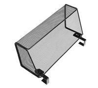 FIXOSHEE Étagère de Chevet Suspendue Noire Petite Taille 2,7 Crochets, Panier de Rangement Métallique Solide pour Lit Superposé, Organisateur Pratique pour Dortoirs Étudiants et Bureau,