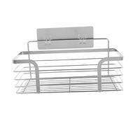 FIXOSHEE Étagère Murale Acier Inoxydable sans Perçage Rangement Multi Usage pour Salle de Bain et Cuisine Support Fixe avec Protection Chute Installation Facile Surface Lisse