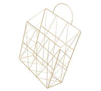 FIXOSHEE Étagère Murale Fer Doré Panier Suspendu Décoratif Support de Rangement pour Bureau et Maison Montage Mural Stable Organiseur Multifonction pour Accessoires