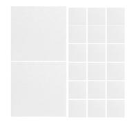 FIXOSHEE Feuilles Déshumidifiantes en Fibres Végétales Alimentaires 3x3 Cm Transparentes, Lot de 100 Pièces pour Boîtes à Biscuits, Tubes de Chips, Absorption Rapide de L’humidité