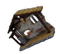 FIXOSHEE Figurine de Crèche Miniature en Résine 11 CM, Ornement de Scène Nativité Chrétienne, Décoration Noël Intérieure et Bureau, Petit Ornement Festif et Collection