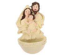 FIXOSHEE Figurine Nativité Résine Suspendue Jésus Décor Religieux Catholique pour Entrée Maison Cadeau Noël et Baptême