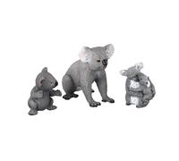 FIXOSHEE Figurines Koala Réalistes Plastique Solide Jouets Miniatures pour Décoration de Bureau et Chambre Garçon Fille Modèles Animaux Sauvages Simulés Ornements Créatifs pour Maison et