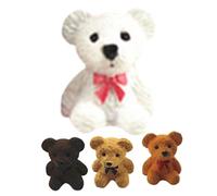 FIXOSHEE Figurines Miniatures d'ours en Modèles d'ours Petits Et Adorables pour Décoration De Maison De Poupée Couleurs Terre Et Brun