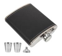 FIXOSHEE Flasque à Hanche Acier Inoxydable Étanche et Portable Flacon de Poche pour Whisky pour Camping et Activités Extérieures
