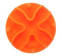 FIXOSHEE Gamelle d'alimentation Lente pour Chien Insert en Silicone Souple, Petit Format Orange, Bol Pratique pour Ralentir La Prise Alimentaire, pour Chiots Et Animaux Domestiques