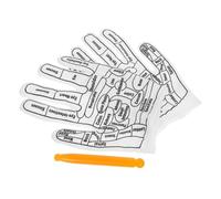 FIXOSHEE Gants de Massage Élastiques pour Réflexologie des Mains avec Outil Acupression Réutilisables et Lavables pour Homme et Femme