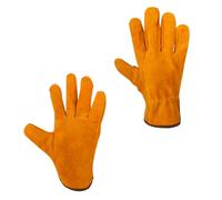 FIXOSHEE Gants de Soudure de Vache Résistants Chaleur Isolants et Durables pour Soudeurs Protection Thermique et Usure Multipurpose