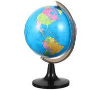 FIXOSHEE Globe Terrestre Éducatif Pivotant Grand Format pour Bureau et Apprentissage, Globe Géographique de Table pour Garçon et Filles, Outil D’étude Interactif Topographie Mondiale
