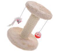 FIXOSHEE Griffoir pour Chat Sisal avec Colonne Épaisse Arbre à Grimper pour Intérieur Confortable Et Beige