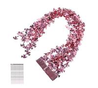 FIXOSHEE Guirlande de Colombes Paix à Franges 1X2M Rose Décoration Suspendue pour Mariage Shower et Enterrement de Vie de Jeune Fille Fond Mural Festif Réutilisable Solide