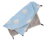 FIXOSHEE Hamac Suspendu pour Petits Animaux Écureuil Grosse Taille Gris, Literie Doublure Chaude et Respirante, Lit pour Furet et Hamster, Accessoire de Couchage Confortable pour Rongeurs