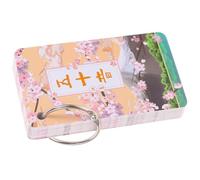 FIXOSHEE Jeu de Cartes Flash Hiragana et Katakana en Matériau Léger et Résistant, 50 Sons Japonerie, pour Garçon et Filles et Auto-Apprentissage Portable