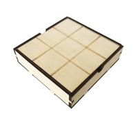 FIXOSHEE Jeu de Société Bois Morpion Familial Jeu Intérieur Éducatif pour Garçon Fille Ans Coffret Élégant et Rangement Sécurisé