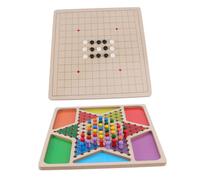 FIXOSHEE Jeu de Société Bois pour Garçon Fille Plateau Multifonction Ludique et Léger Cadeau pour Famille et Maternelle