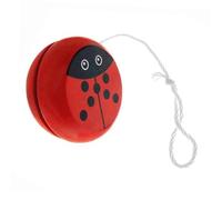 FIXOSHEE Jouet Yo-yo en Bois pour Garçon Et Filles, Yoyo en Bois Doigt, Petite Taille, Design Coccinelle Rouge, Jouet Éducatif pour Éveil Moteur Et Coordination Œil-Main, Adapté Aux Tout-Petits