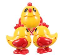 FIXOSHEE Jouets à Remonter Animaux Poulet 3 Pièces Jouet Éducatif pour Garçon et Filles Améliore Coordination et Imagination Design Compact Couleurs Aléatoires Ornement Décoratif